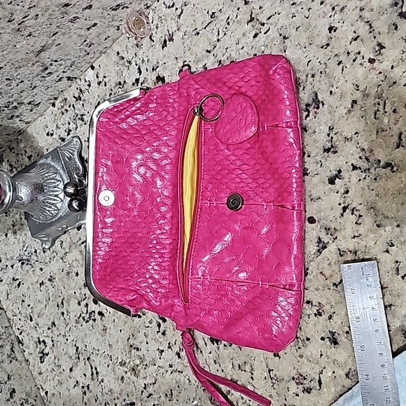 Jessica Simpson pink clutch 12x6 inches - Picture 9 of 9